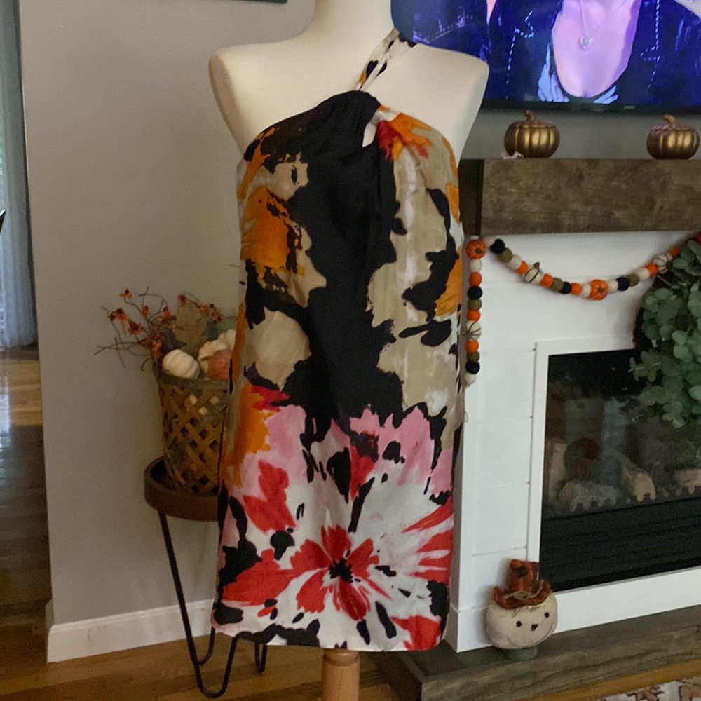 One shoulder cocktail dress
